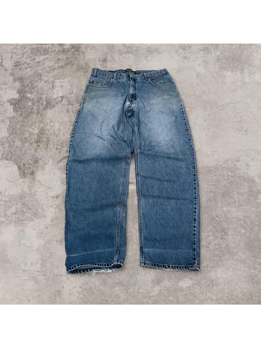 Levi SilverTab Baggy Jeans USA Size 34x36 Light Wash Denim Blue Wideleg Baggy